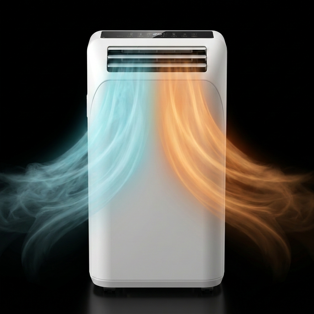 EasyClim 9000 diffusant de l'air froid et de l'air chaud